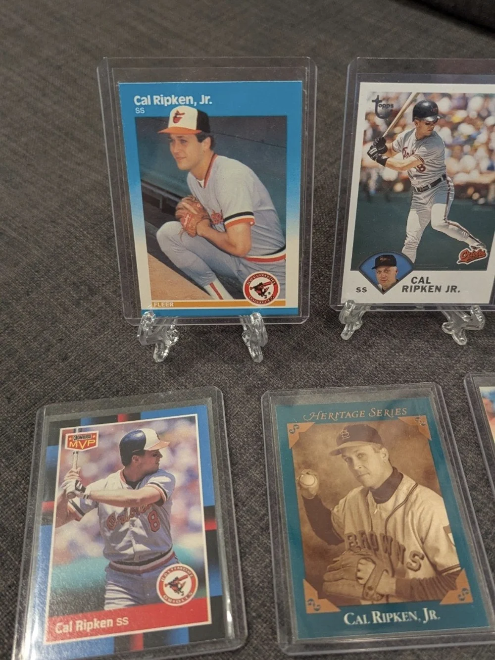Cal Ripken Jr 10 Card Lot 1987 Topps Fleer Ultra Stadium Club Orioles HOF